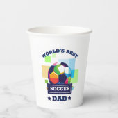 's Werelds Beste Voetbal Pap Vaderdag Papieren Bekers (Achterkant)