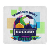 's Werelds Beste Voetbal Pap Vaderdag Snijplank (Voorkant)