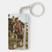 's Werelds beste voetbalmoeder trendy foto Sleutelhanger (achterkant)