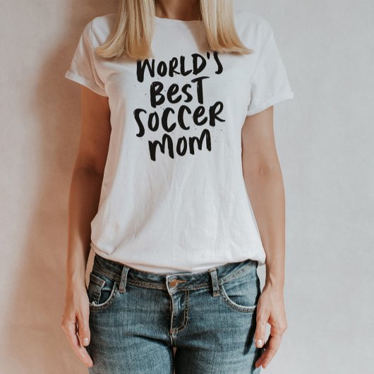 's Werelds beste voetbalmoeder trendy stijlvolle T T-shirt