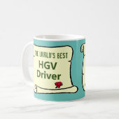 's Werelds beste vrachtwagenchauffeur. Koffiemok (Voorkant links)