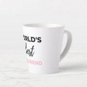 's Werelds beste Vriendin zwart Latte Mok (Rechterhoek)
