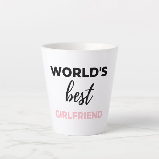 's Werelds beste Vriendin zwart Latte Mok (Voorkant)
