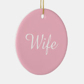 's Werelds Beste Vrouw Definitie Script Girly Pink Keramisch Ornament (Rechts)