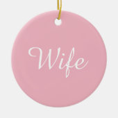 's Werelds Beste Vrouw Definitie Script Girly Pink Keramisch Ornament (Voorkant)