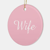 's Werelds Beste Vrouw Definitie Script Girly Pink Keramisch Ornament (Links)