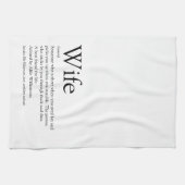 's Werelds beste vrouw definitie zwart-wit plezier Theedoek (Horizontaal)