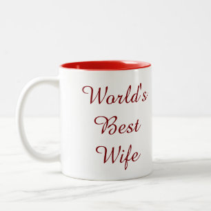 's Werelds beste vrouw-Mok Tweekleurige Koffiemok