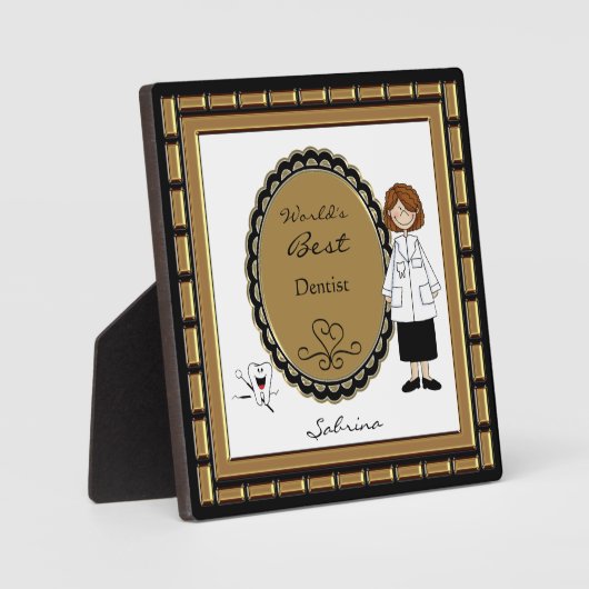 's Werelds beste Vrouw Plaque Fotoplaat (Voorkant)