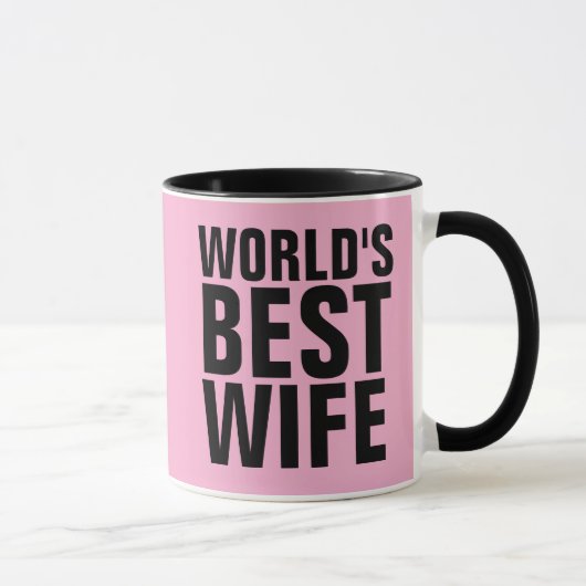 'S WERELDS BESTE VROUW ROZE KOFFIE MOK (Rechts)
