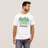 's Werelds beste vuurman T-shirt (Voorkant volledig)