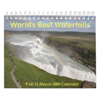 's Werelds beste waterval Agenda 2009 7 x11" Kalender