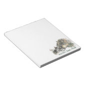 's Werelds beste Waterverf van mama Wolf en Cubs Notitieblok (Schuin)