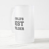 'S WERELDS BESTE WELDER MATGLAS BIERPUL (Voorkant links)