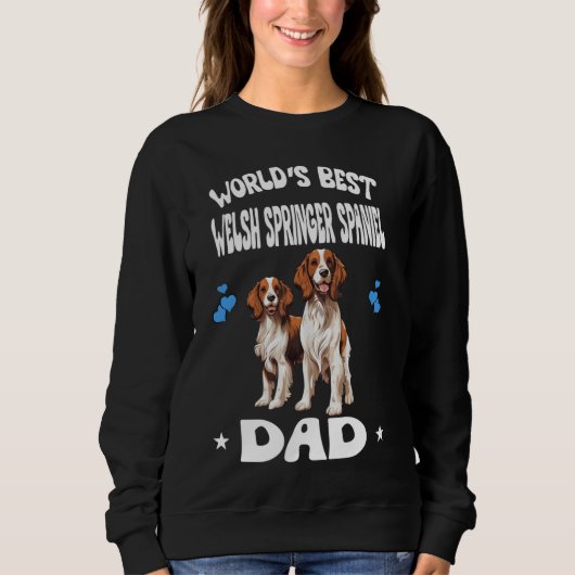 'S Werelds Beste Welsh Springer Spaniel Dad Dog Hu Trui (Voorkant)