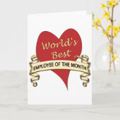 's Werelds beste werknemer van de maand Kaart (Gele Bloem)
