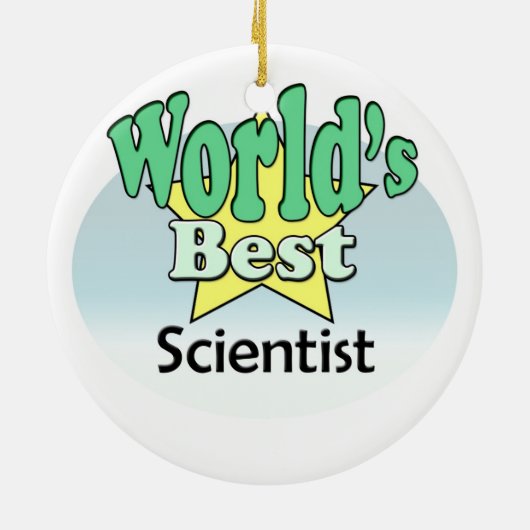 's Werelds beste wetenschapper Keramisch Ornament (Achterkant)