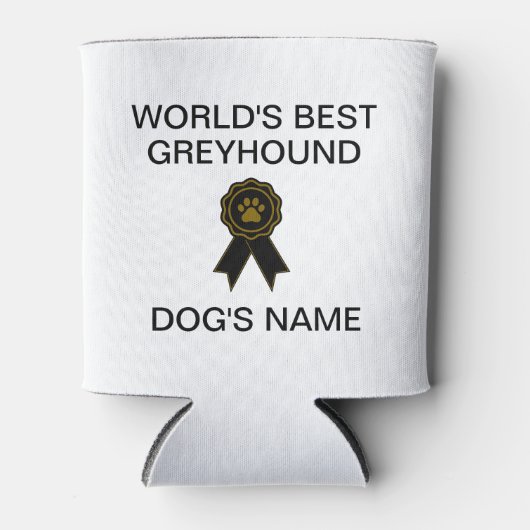  's werelds beste windhondenontwerp blikjeskoeler (Voorkant)