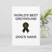 's werelds beste windhondenontwerp kaart (Staand voorkant)