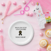 's werelds beste windhondenontwerp papieren bordje (Feest)