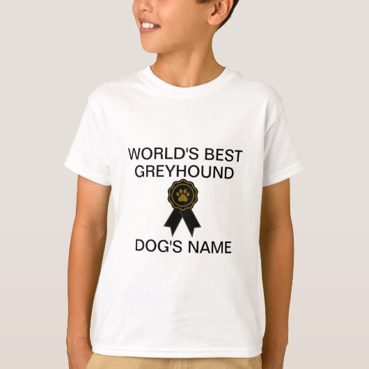 's werelds beste windhondenontwerp t-shirt (Voorkant)