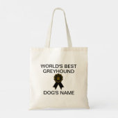 's werelds beste windhondenontwerp tote bag (Achterkant)