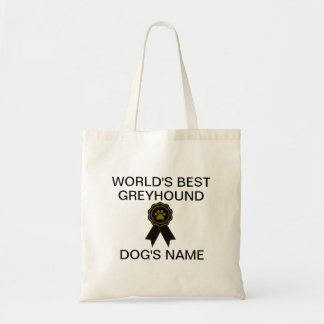 's werelds beste windhondenontwerp tote bag