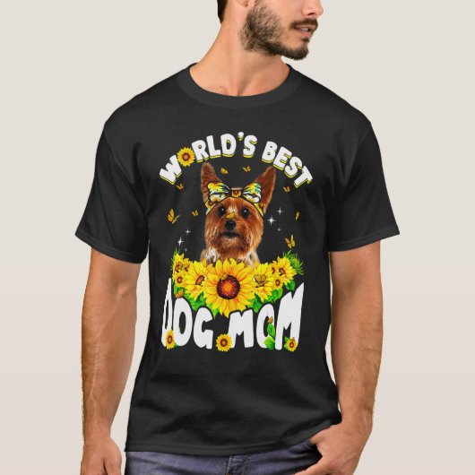 's Werelds beste Yorkshire Terrier Hond Moeder D T-shirt (Voorkant)