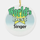 's Werelds beste zanger Keramisch Ornament (Voorkant)