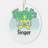 's Werelds beste zanger Keramisch Ornament (Links)