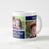 's Werelds beste Zayde Photo Collage Giant Coffee- Grote Koffiekop (Voorkant rechts)