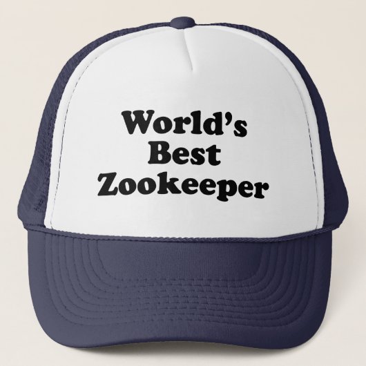 's Werelds beste Zoökeeper Trucker Pet (Voorkant)