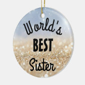 's Werelds beste zus, vriend, tante, baas Keramisch Ornament (Links)