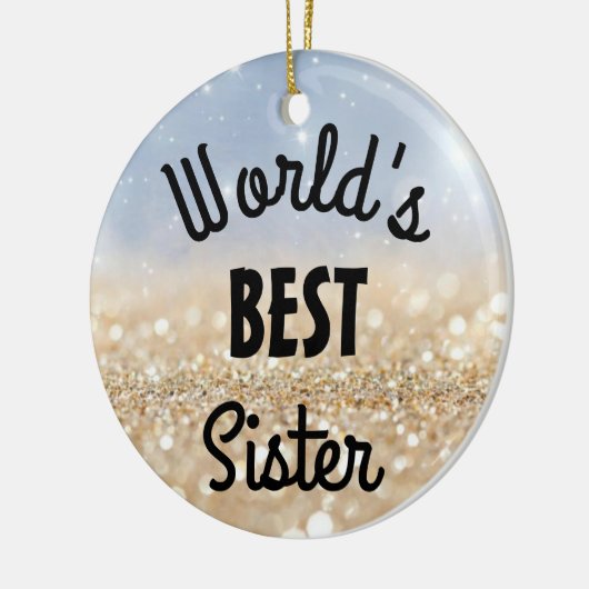 's Werelds beste zus, vriend, tante, baas Keramisch Ornament (Links)