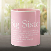 's Werelds beste zuster Definition Girly Pink Tweekleurige Koffiemok