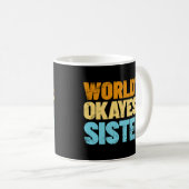 's Werelds beste zuster Gift Idea Retro zuster Koffiemok (Voorkant rechts)