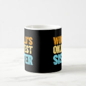 's Werelds beste zuster Gift Idea Retro zuster Koffiemok (Center)