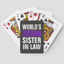 's Werelds beste zuster in de wet Pokerkaarten