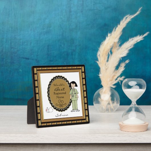 's Werelds beste zuster-Vrouw Plaque Fotoplaat (Insitu)