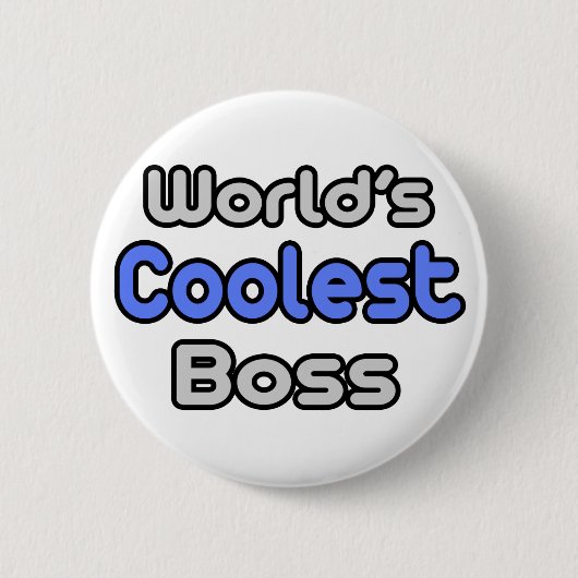 's Werelds coolste baas Ronde Button 5,7 Cm (Voorkant)