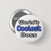 's Werelds coolste baas Ronde Button 5,7 Cm (Voorkant /achterkant)