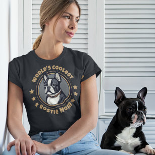 's Werelds Coolste Bostie Boston Terrier Mam T-shirt