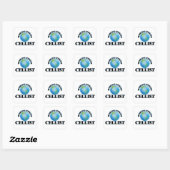 's Werelds coolste cellist Vierkante Sticker (Vel)