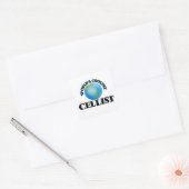 's Werelds coolste cellist Vierkante Sticker (Envelop)