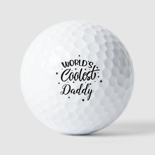 'S Werelds coolste Daddy Vaderdag-cadeau Golfballen (Voorkant)