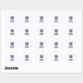 's Werelds coolste hockeyspeler Ronde Sticker (Vel)