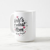 'S Werelds coolste moeder - grillige 15 oz klassie Koffiemok (Voorkant links)