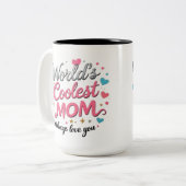 'S Werelds coolste MOM - 15 oz tweekleurige Mok (Voorkant links)