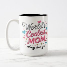 'S Werelds coolste MOM - 15 oz tweekleurige Mok
