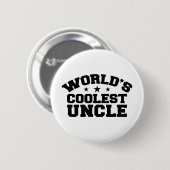 's Werelds coolste oom Ronde Button 5,7 Cm (Voorkant /achterkant)